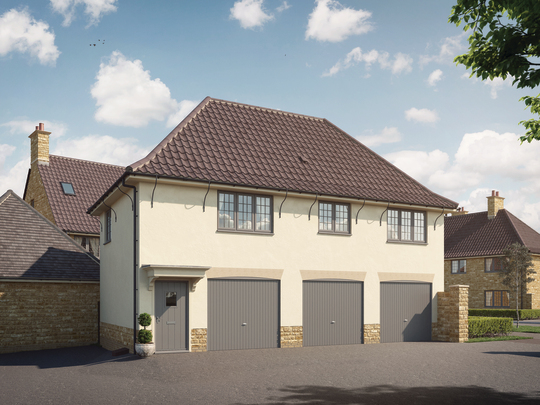 Sulis Down Countryside Linley CGI front view