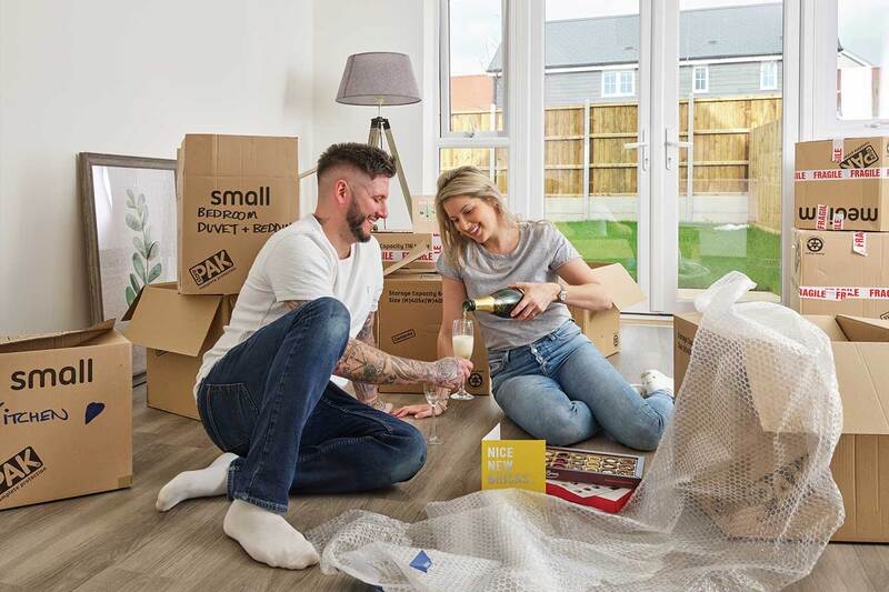 Couple moving into a new build Countryside Home