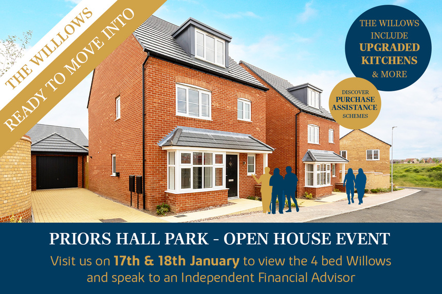 Priors Hall Park - Open House Willow Event Poster -