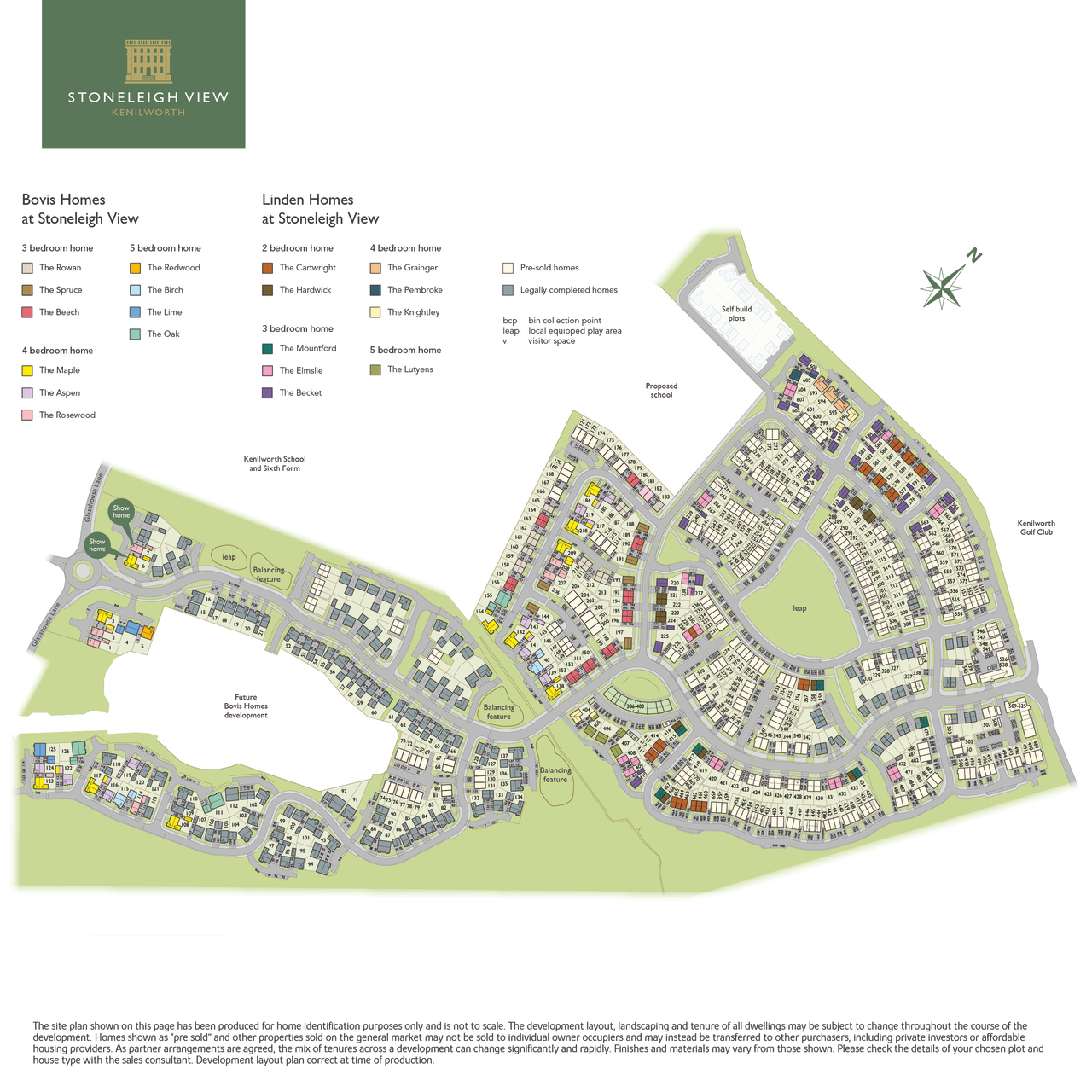 Stoneleigh View, Kenilworth site plan
