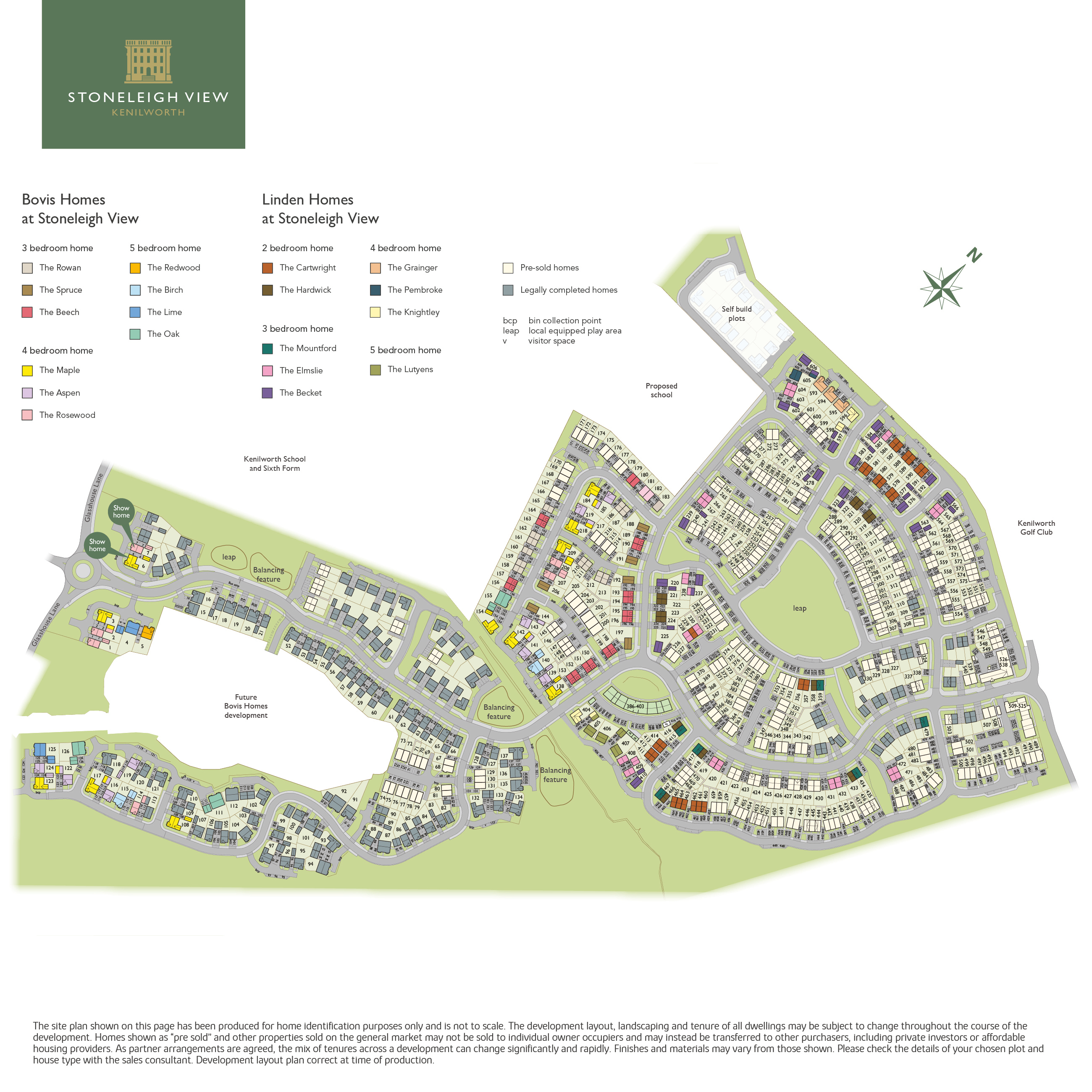 Stoneleigh View, Kenilworth site plan