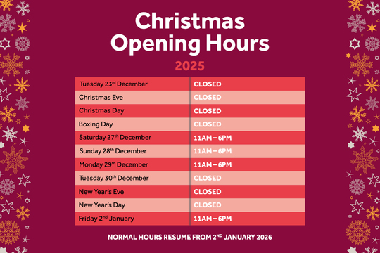 MCE  - Christmas Opening Hours - Website - Linden