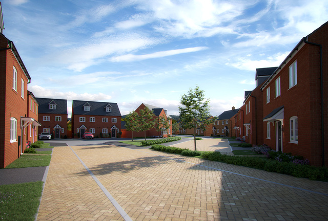 East Anglia_Priors Hall Park_Streetscene_2