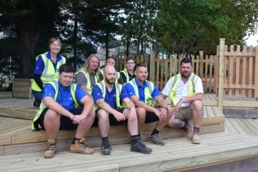 Local construction businesses work together to help Pinhoe Primary School