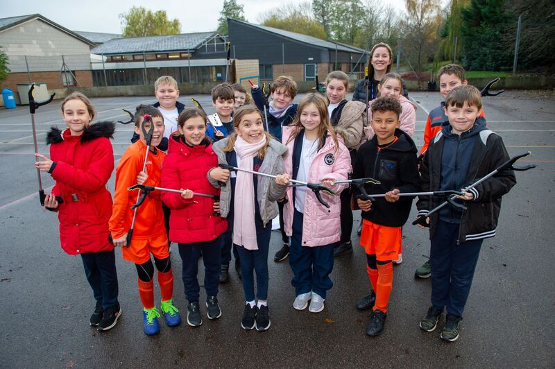 Housebuilder donates litter pickers to help pupils learn about conservation