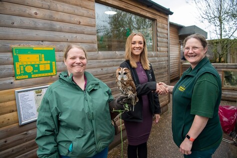 Housebuilders help feed exotic animals at Gentleshaw Widlife Centre in Eccleshall