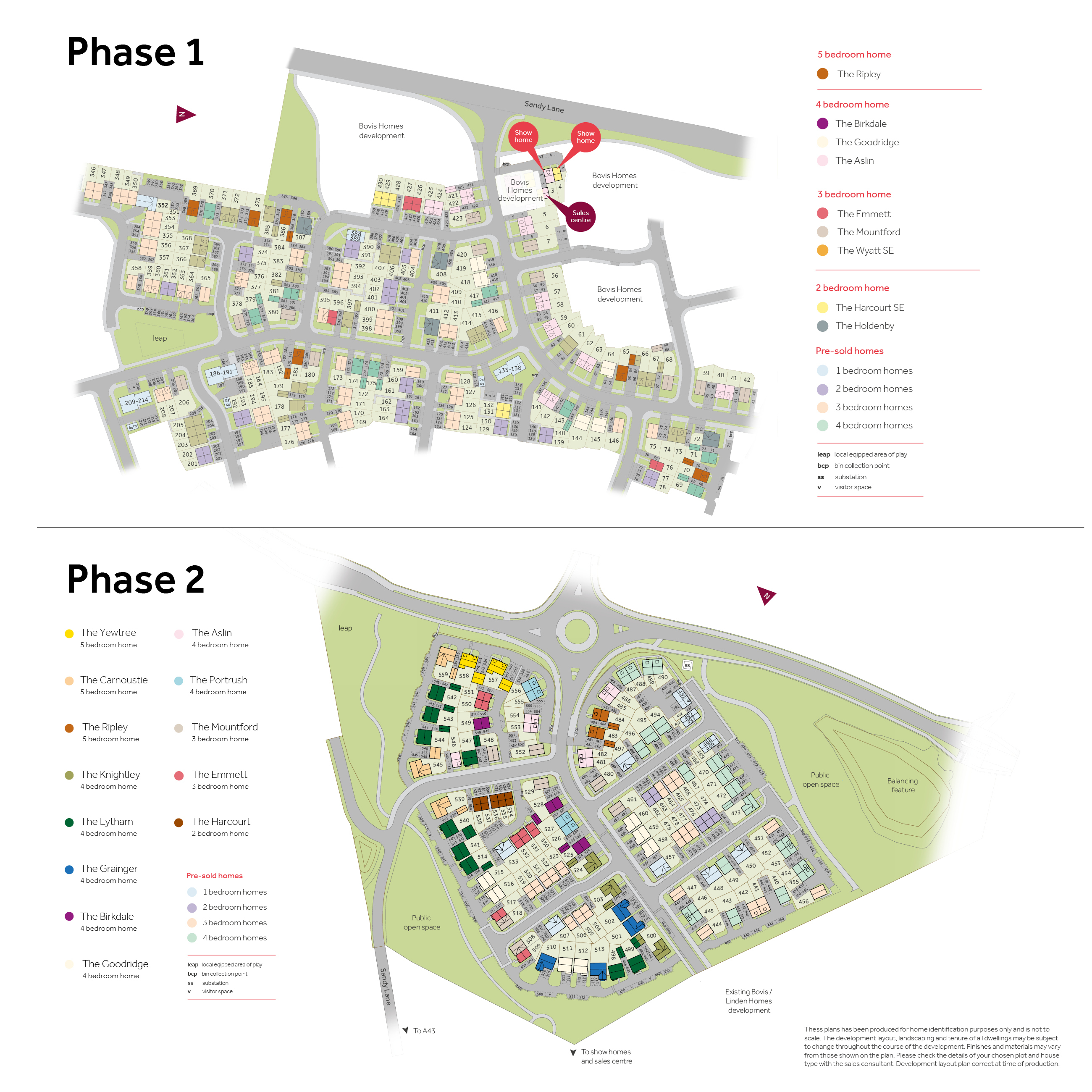 Western Gate Linden x2 phases siteplan