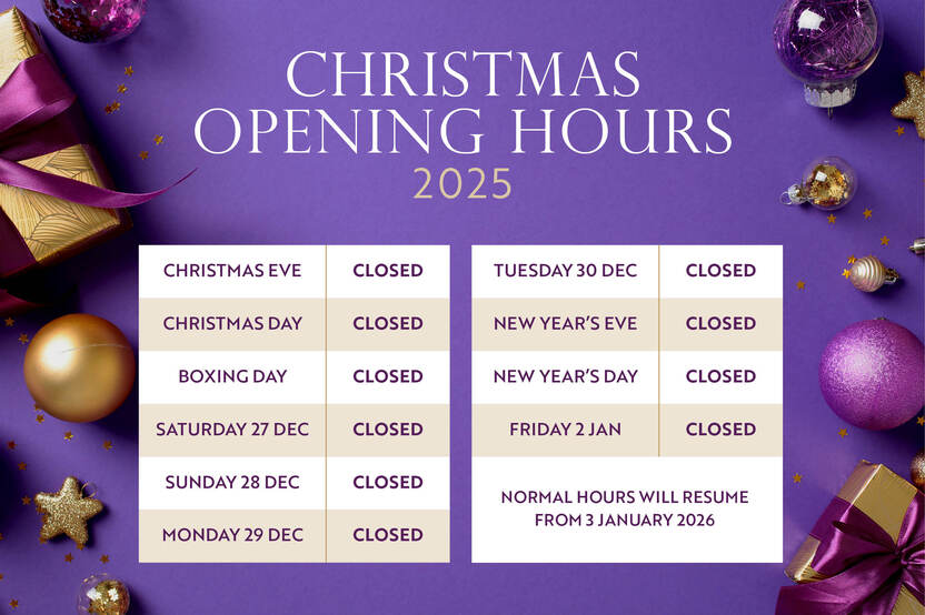 DS15210 Christmas opening times 2025 BG,CP,CF,HC,