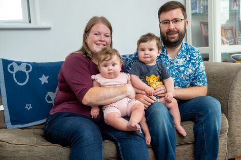 Couple embark on new chapter in a bigger home after welcoming twins to the family