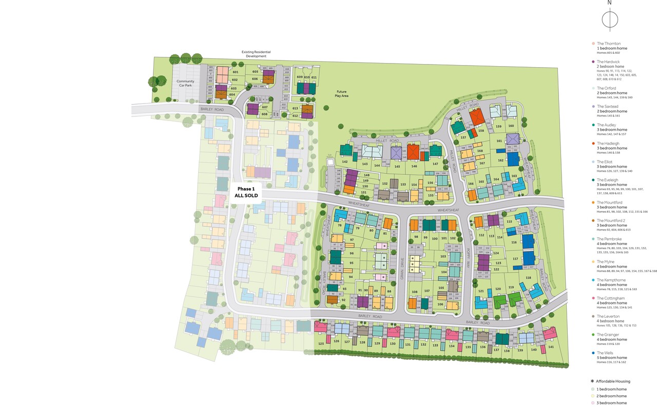 lh Finches Park. phase (CHL) site plan (Phase 3 + 6 collated)