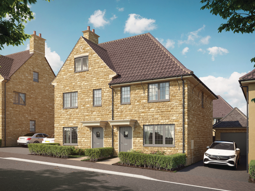 Sulis Down Countryside Pulteney CGI front view