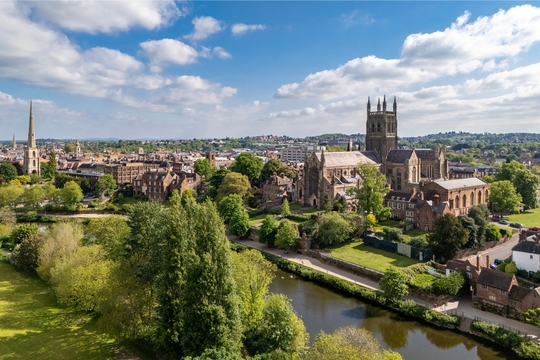 Worcester Cathedral view