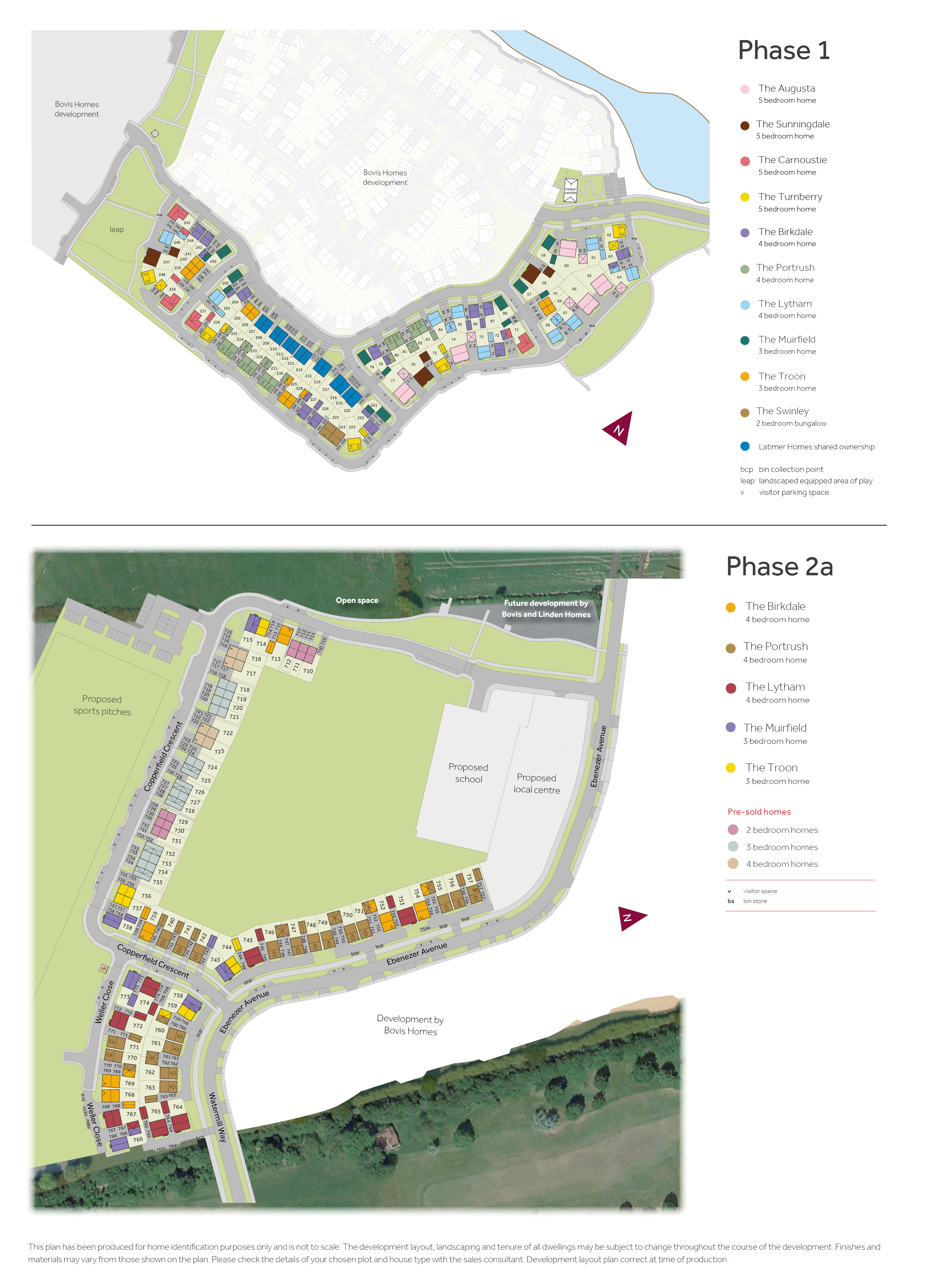 Collingtree Park Linden siteplan