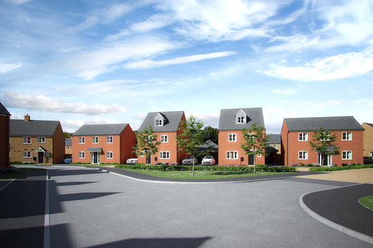 East Anglia_Priors Hall Park_Streetscene