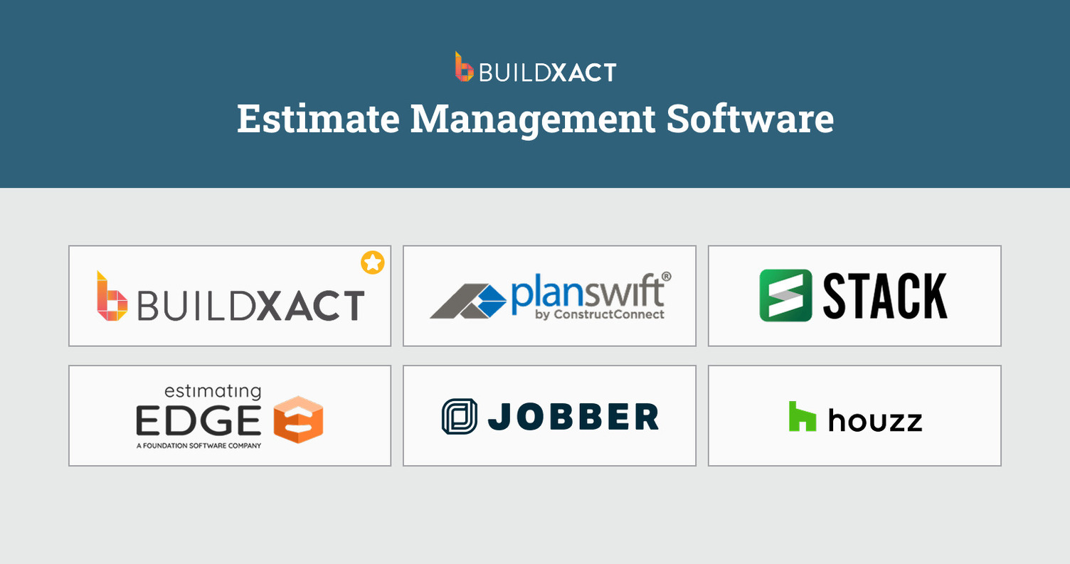 List of drywall estimating software tools compared in this guide.
