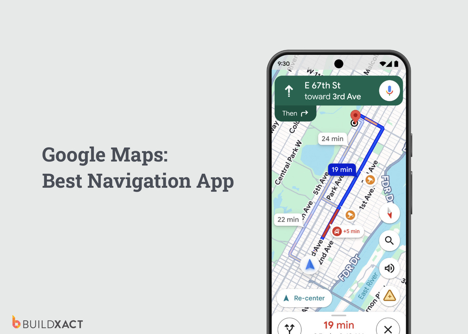 A screenshot of the Google Maps interface