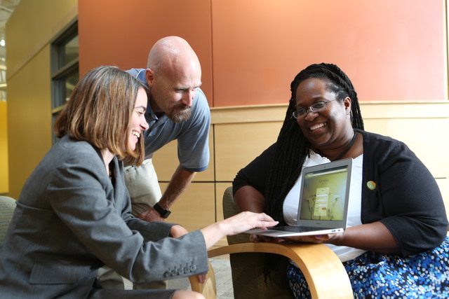 Image of three members of the SUNY Empire college community