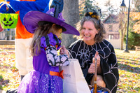 Lisa Vollendorf with Trick-or-Treater