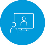 Icon of a web meeting