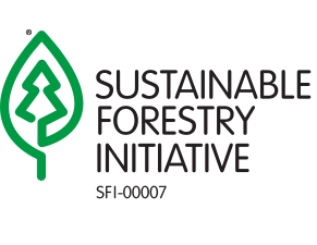 Frame 45 Logo representing SFI® Certified Sourcing emphasizing sustainable forestry and responsible wood sourcing practices.