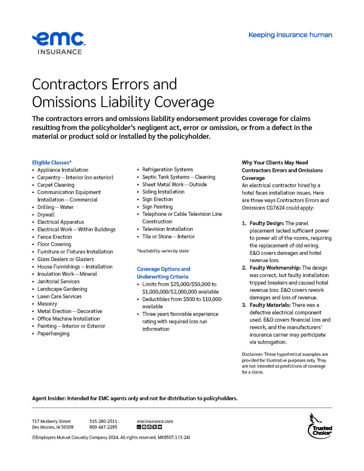 Contractors Errors and Omissions Agent Insider