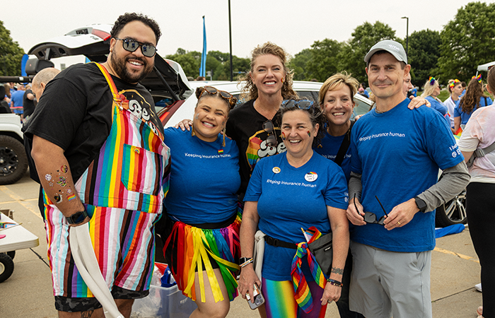 EMC team members at an event
