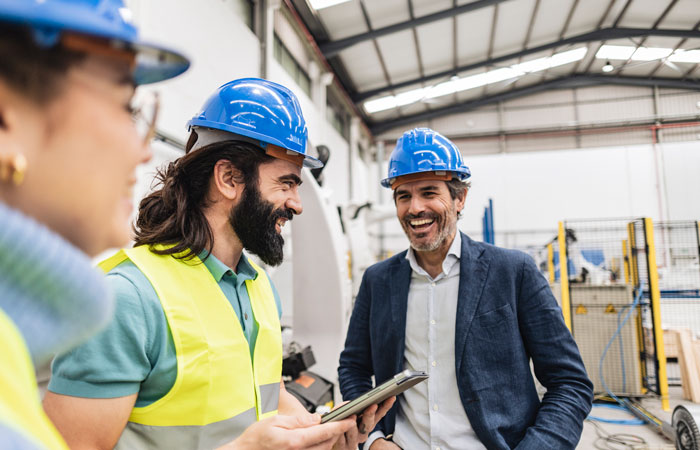 People working in a warehouse