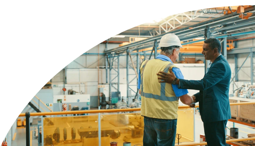People working in a warehouse