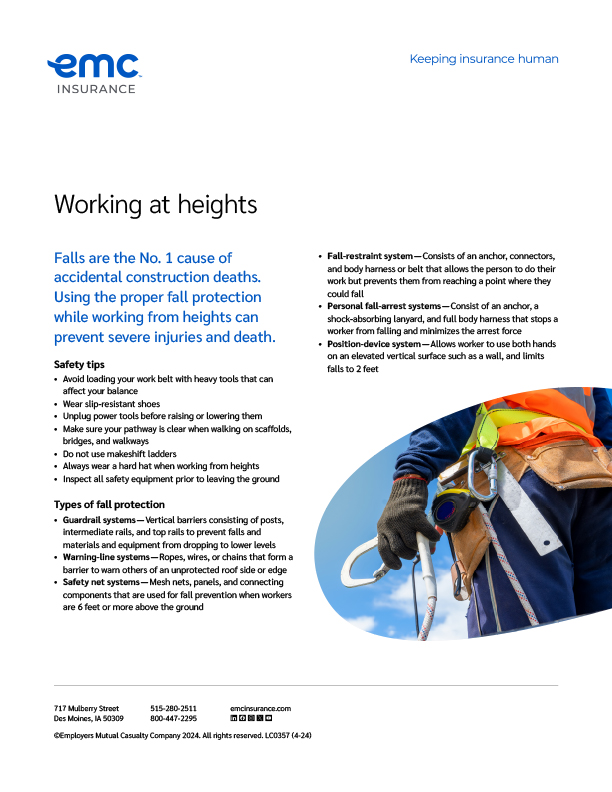 Working at heights