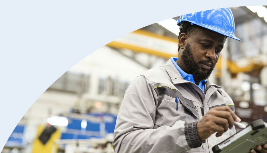 Worker in a warehouse