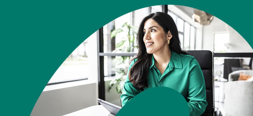 Woman having a meeting with someone