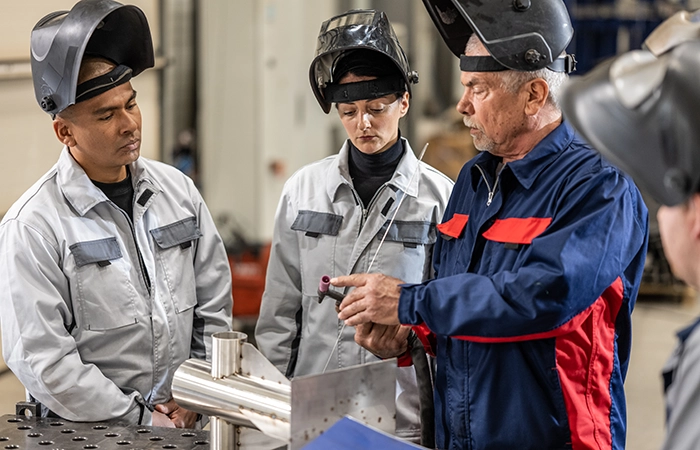employees in a warehouse