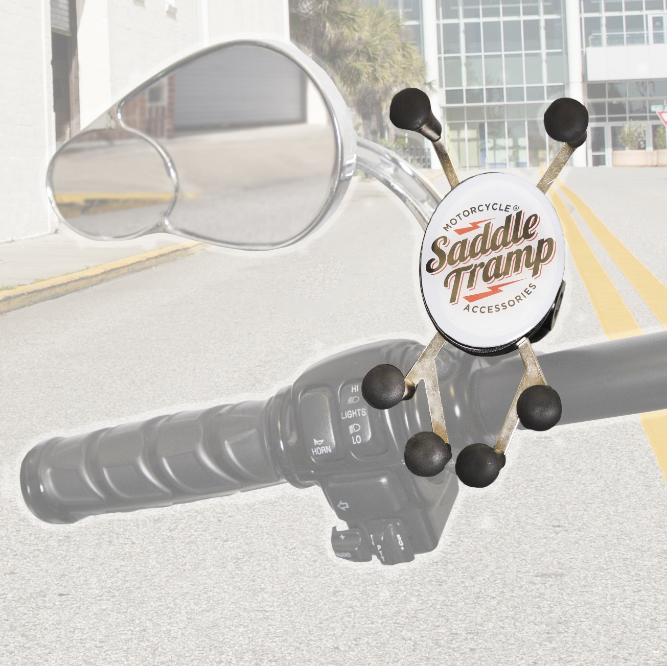 Hex-Grip Phone Mount for Motorcycles