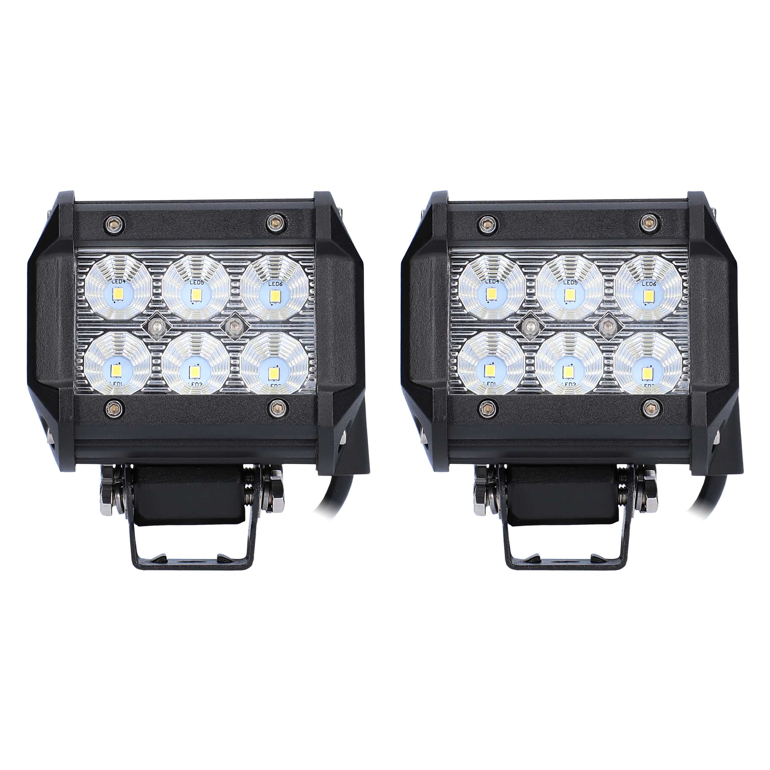 Daytona Lights Cube LED Lights - 4 Inch Pair - 6 LED