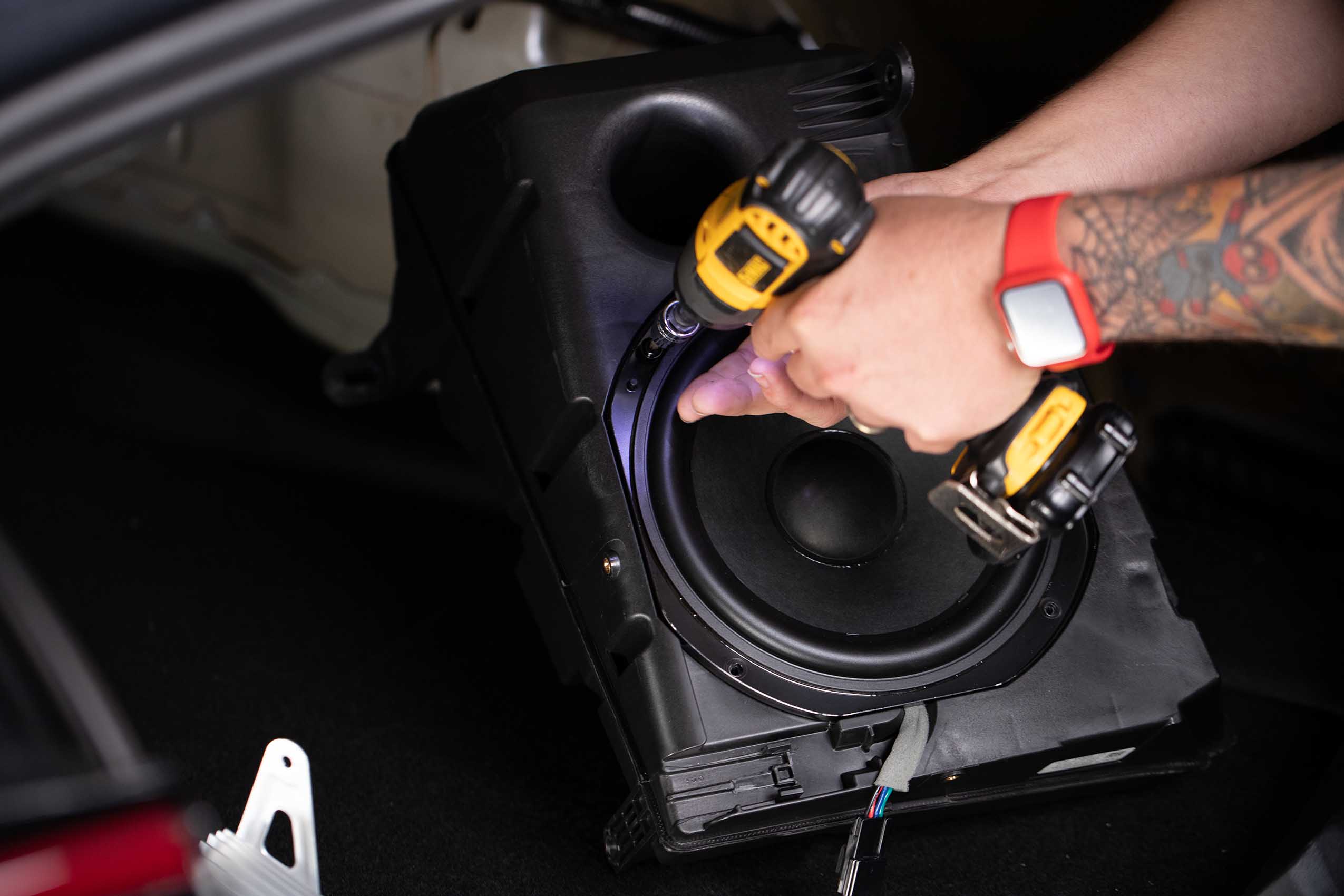 Subwoofer Enclosure Adapter Plate Tesla Model 3 - Model Y