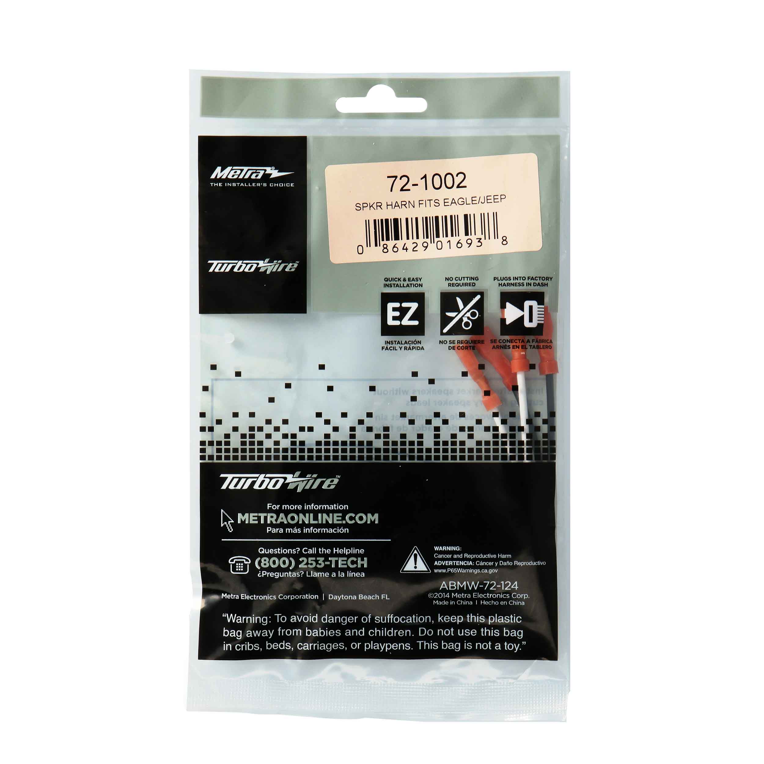 Jeep Eagle 1984-2002 Speaker Harness - Pair