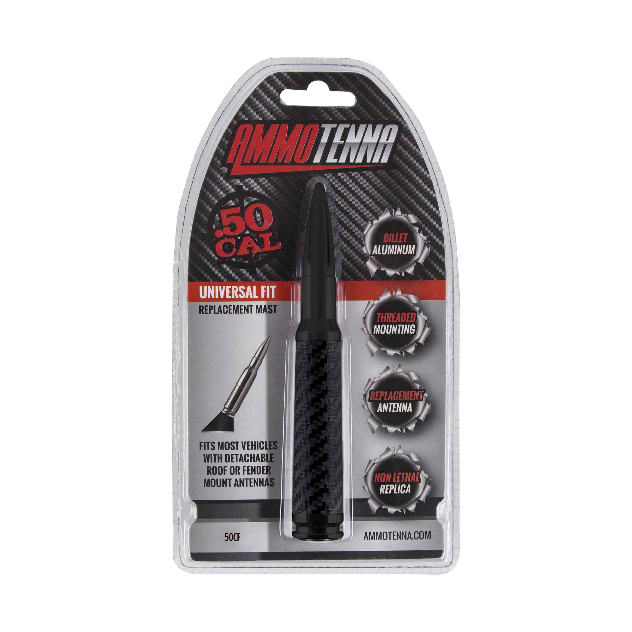 .50 Caliber Replica AMMOTENNA | Black Carbon Fiber