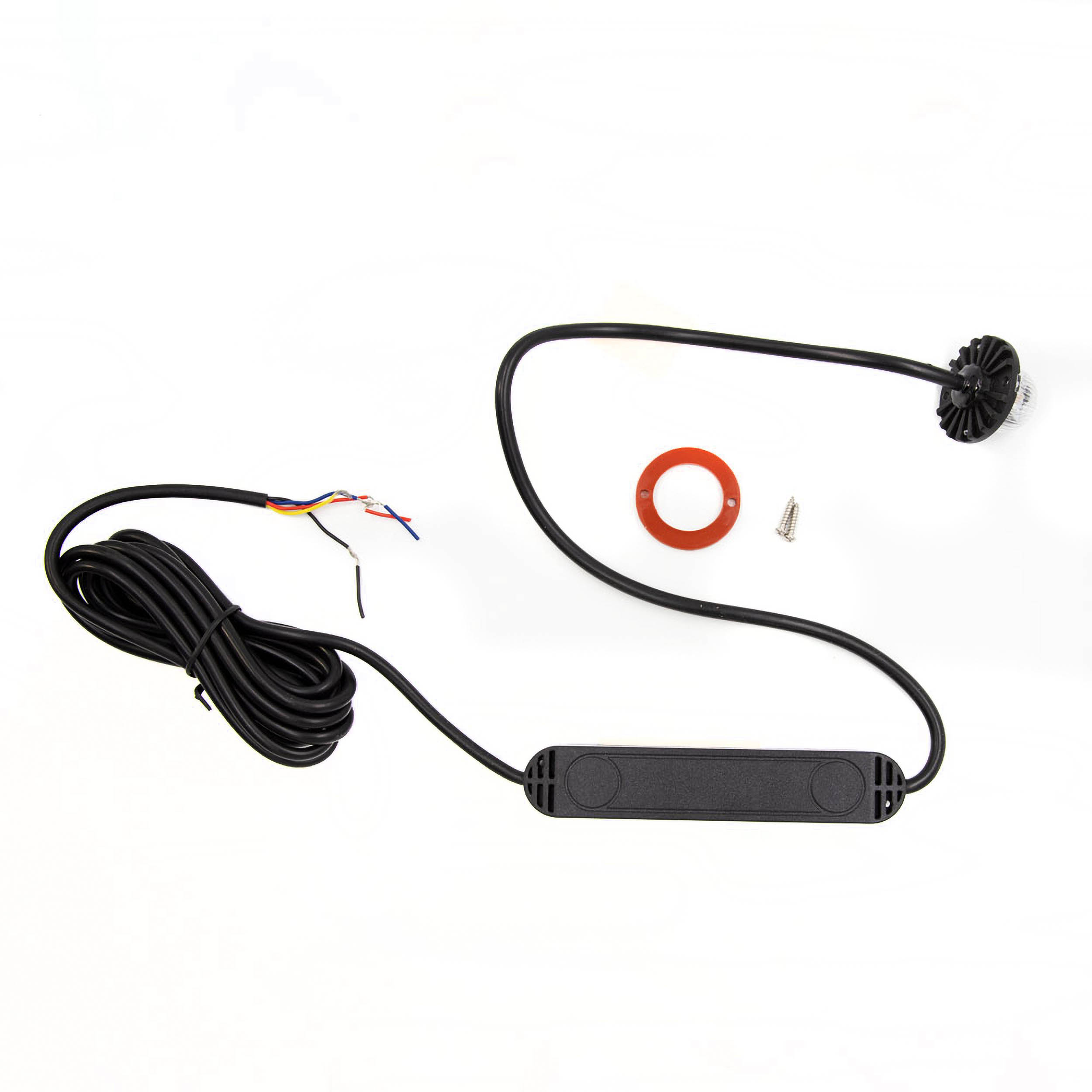 Hidden Strobe Red Marker Lights - 1 Inch, 9 LED