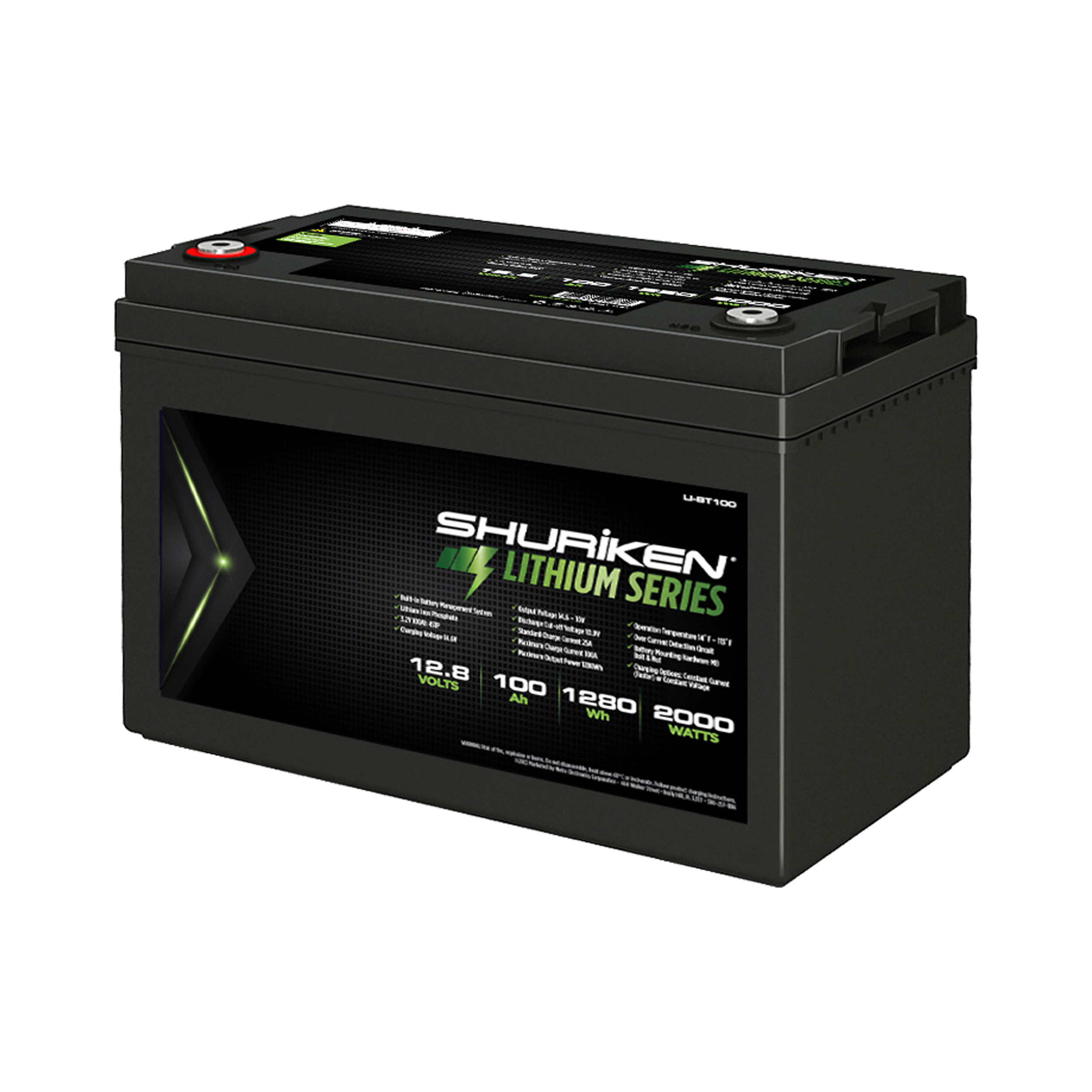 2000W / 100 Amp Hours Lithium Iron Battery