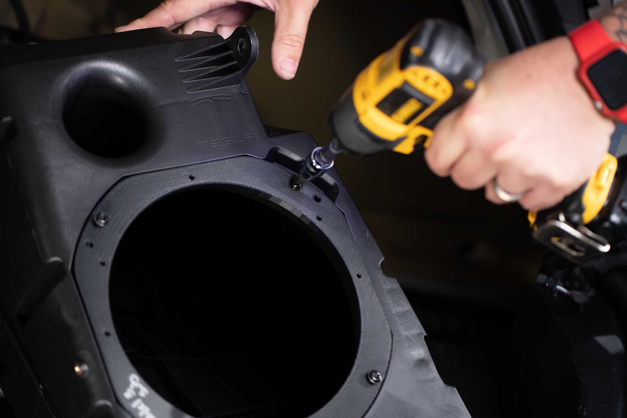 Subwoofer Enclosure Adapter Plate Tesla Model 3 - Model Y