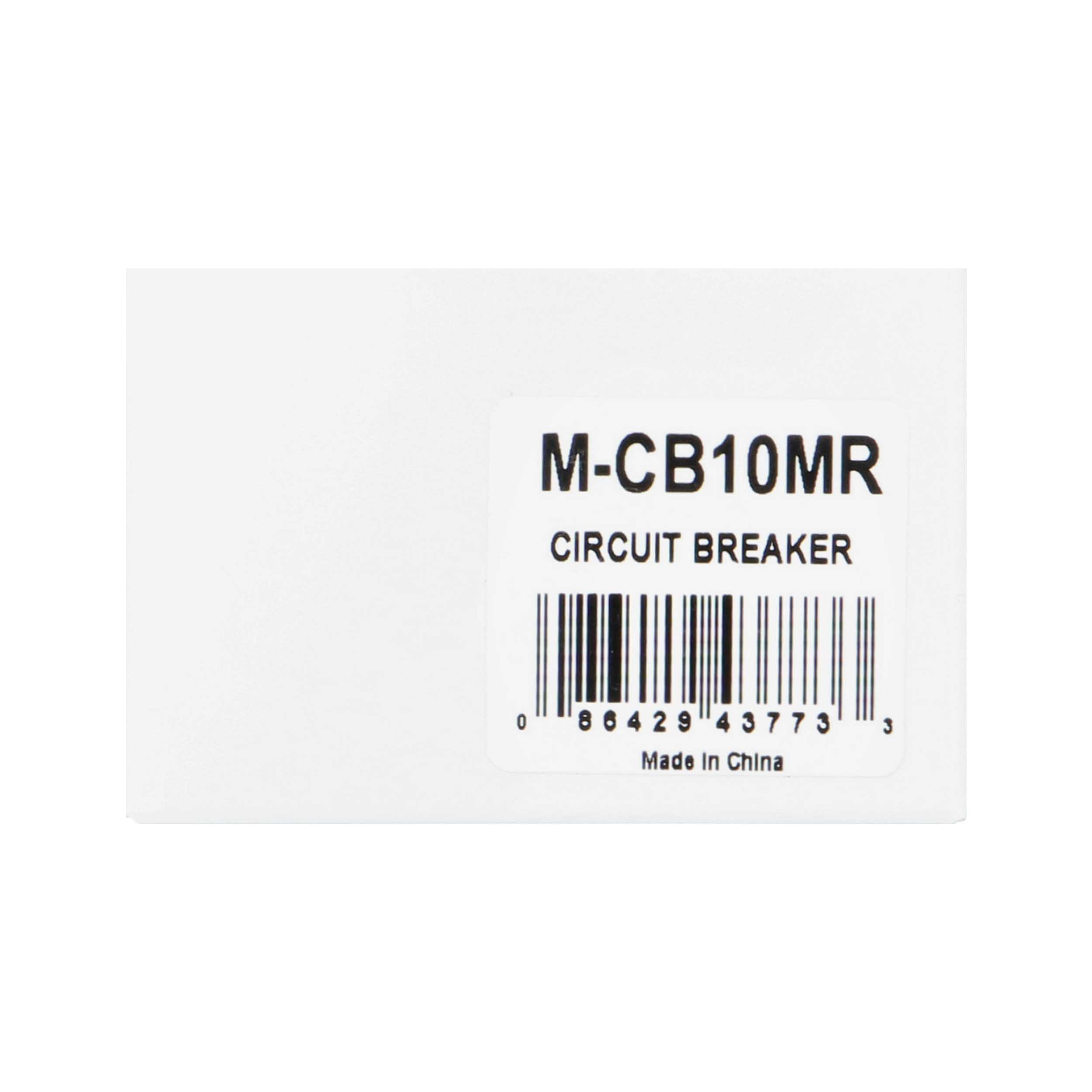 10A Mini Circuit Breaker Manual Reset