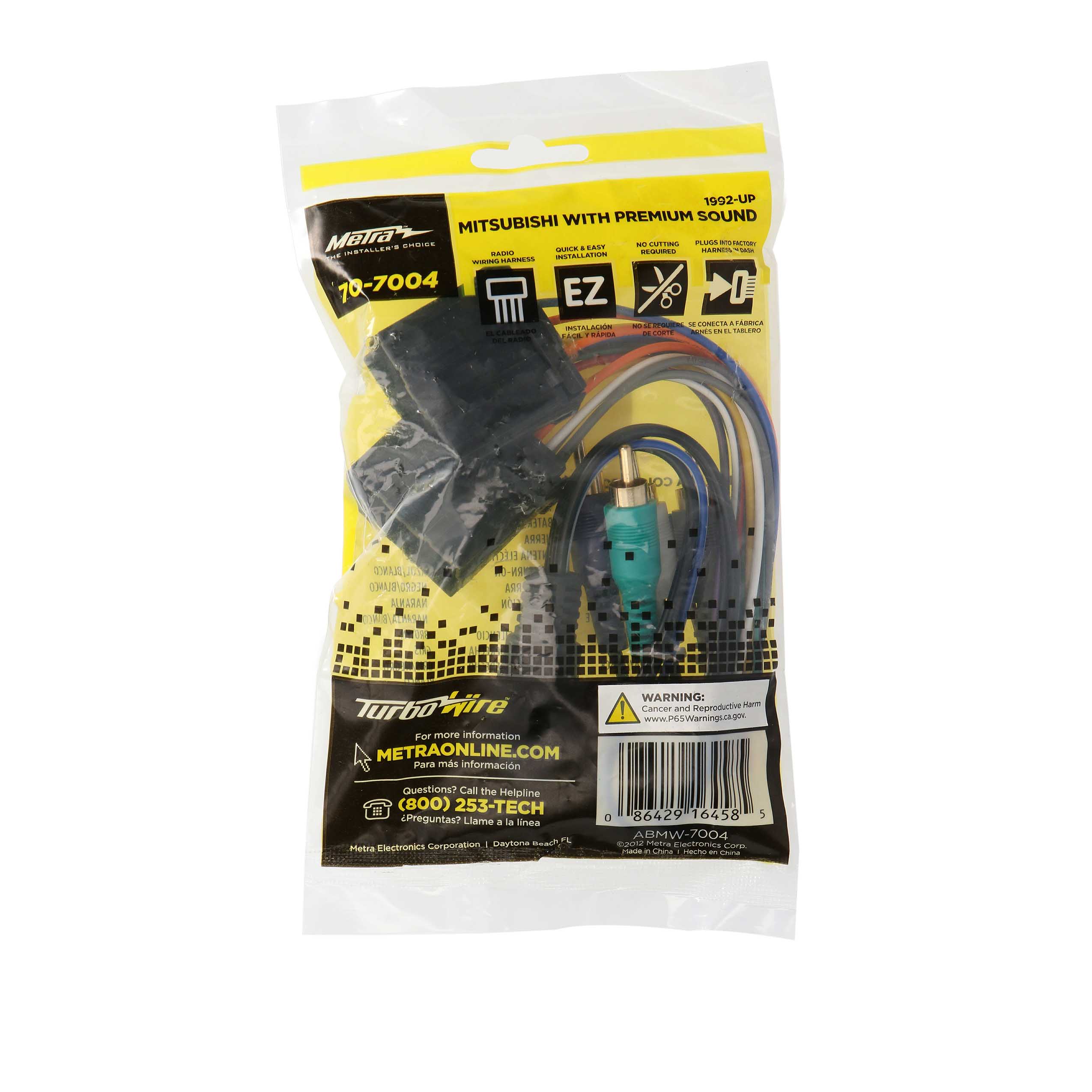 Mitsubishi 1994-2007 4 Speaker with Amp Integration Harness