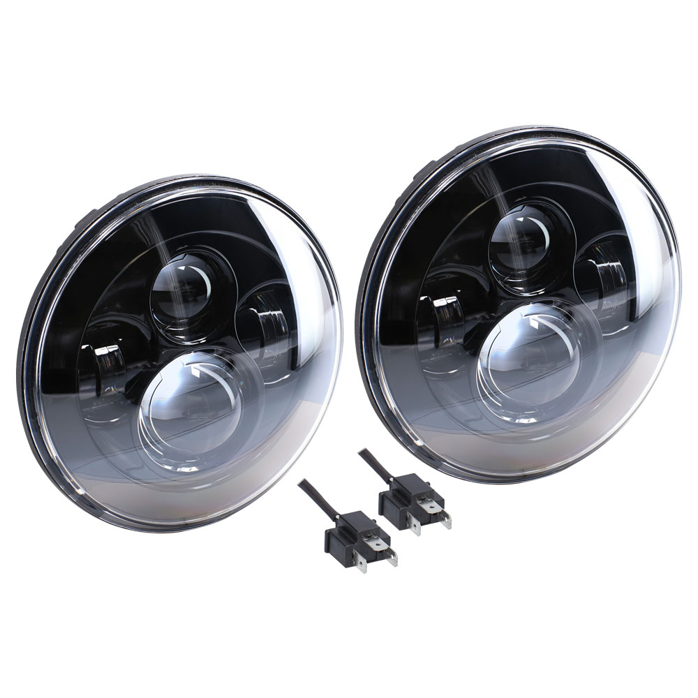 7" LED Light with Black Face - 7 Inch, 9 LED