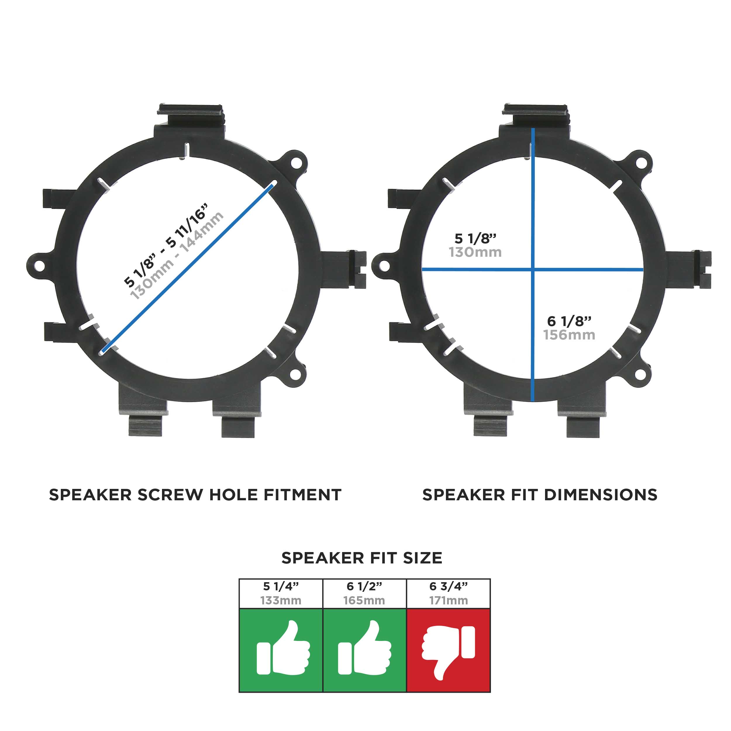GM Full Size 1995-2014 Speaker Adapter
