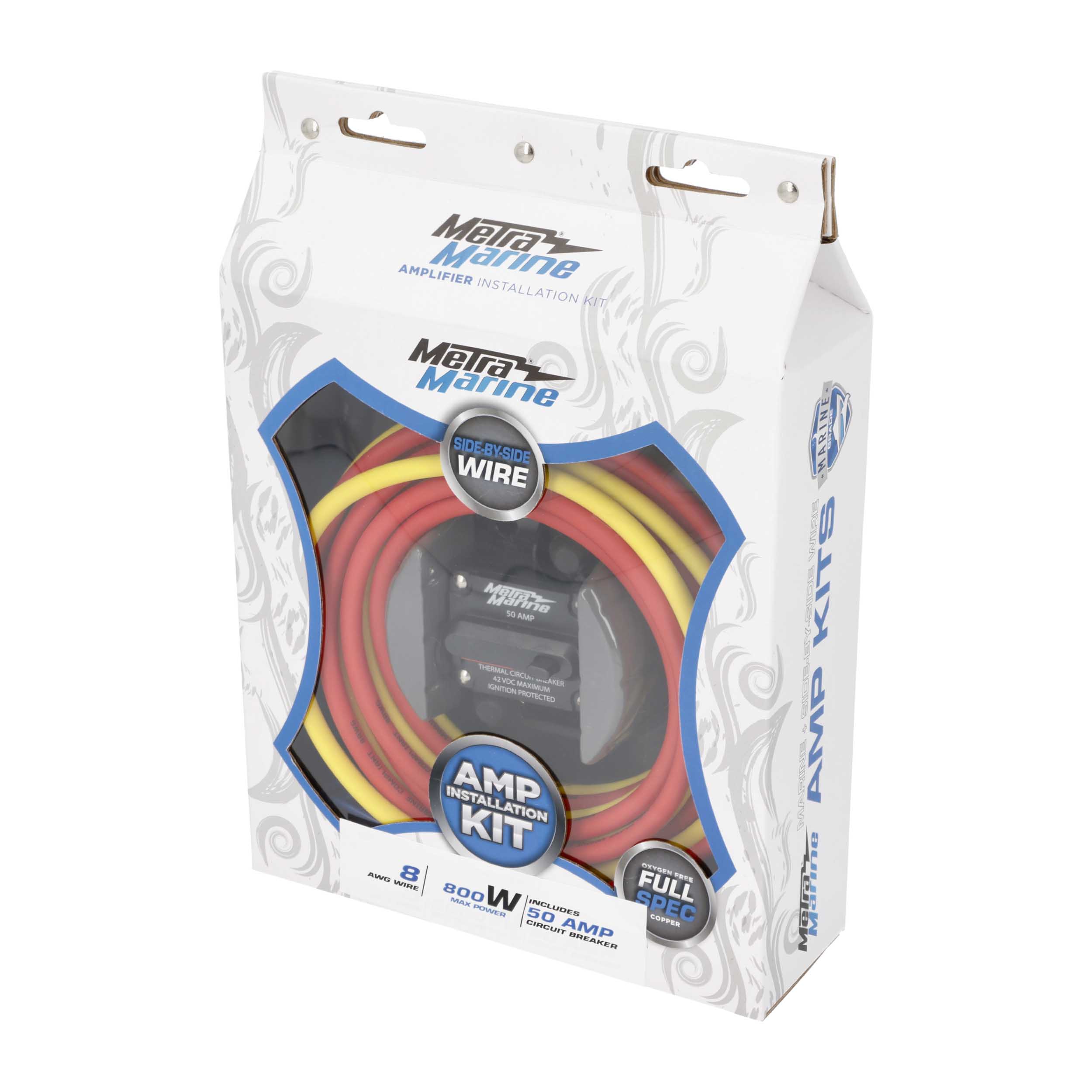 8 AWG Marine Amp Kit - 10ft. w/ Circuit Breaker