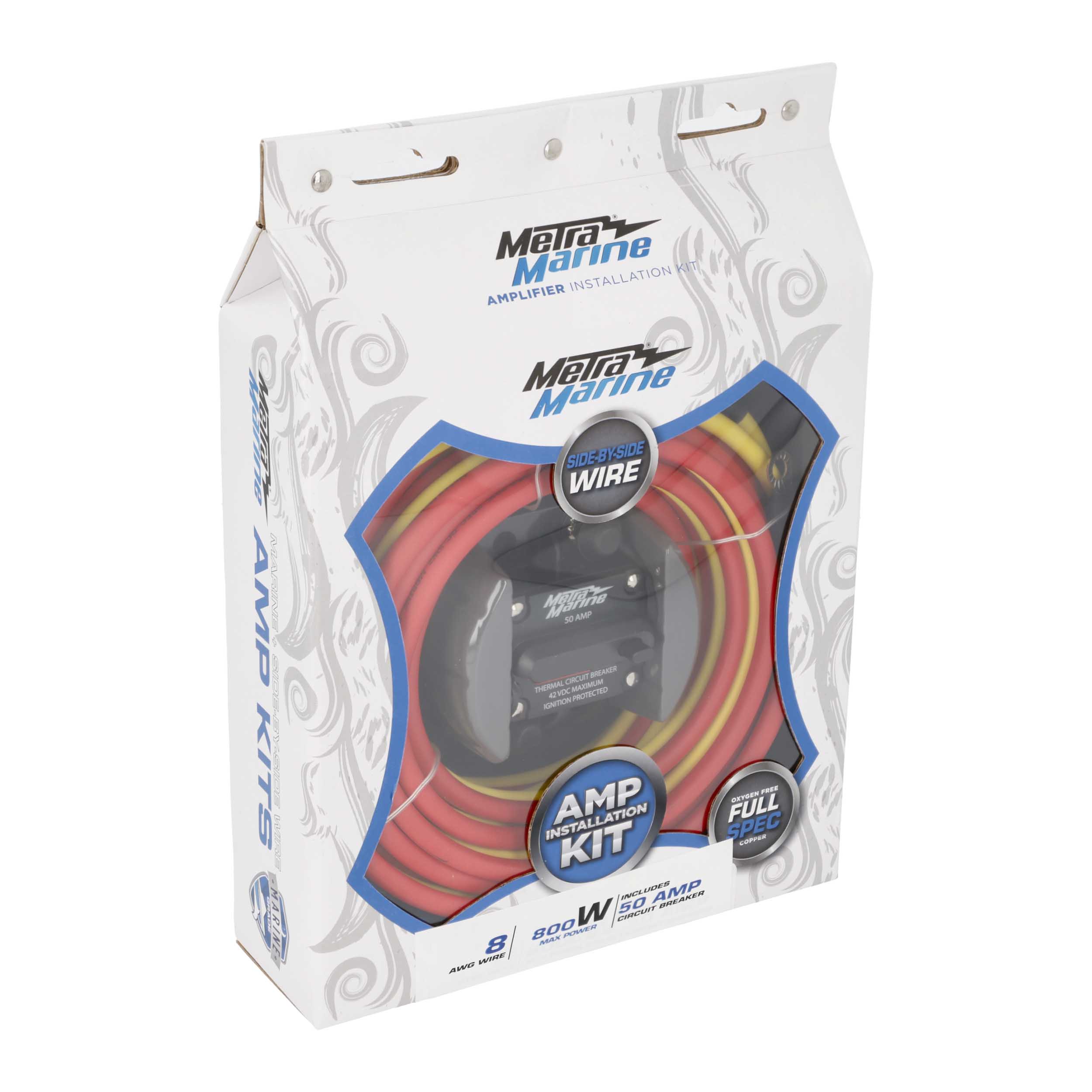 8 AWG Marine Amp Kit - 20ft. w/ Circuit Breaker
