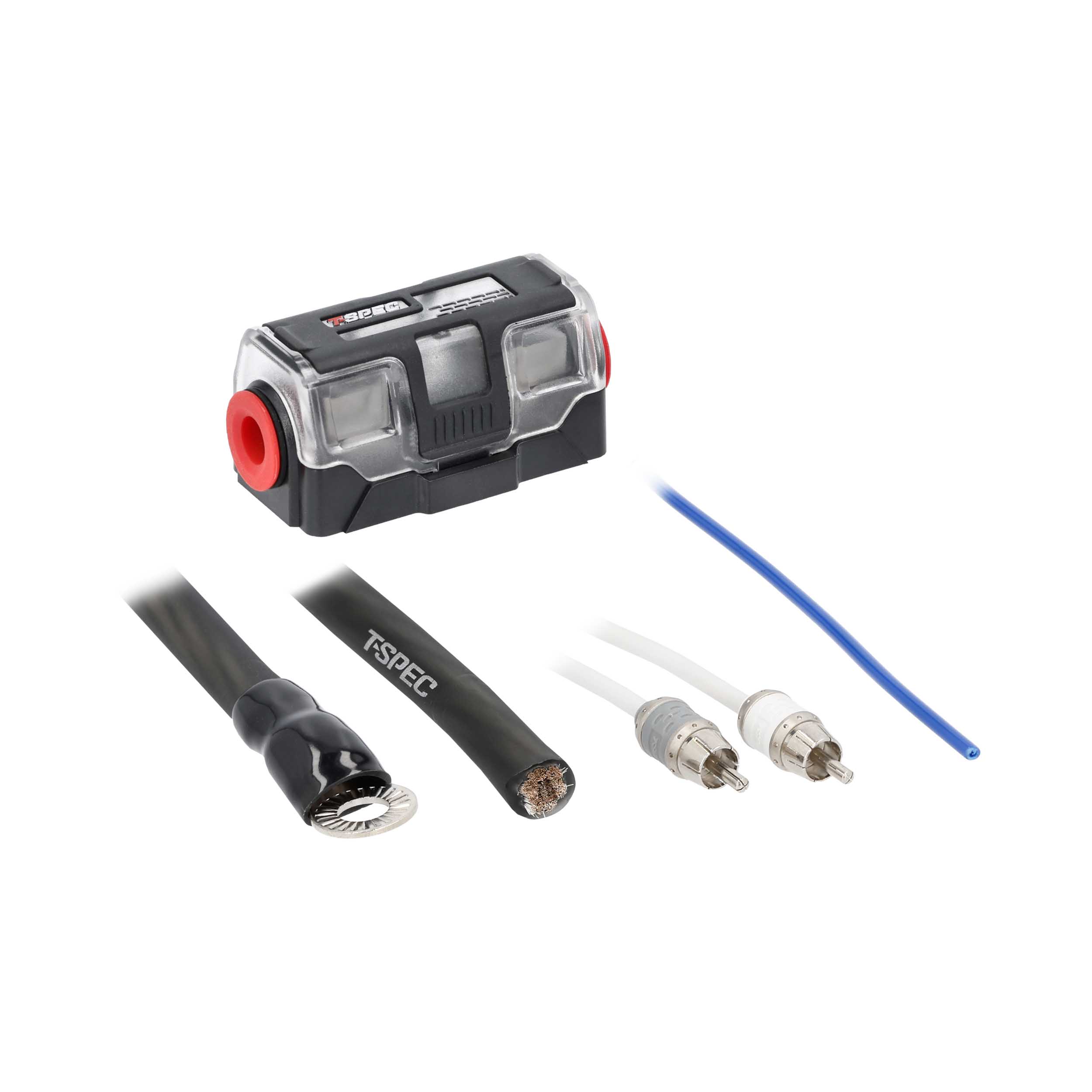 v10 4 AWG Amp Kit - 2100 W with RCA Cable