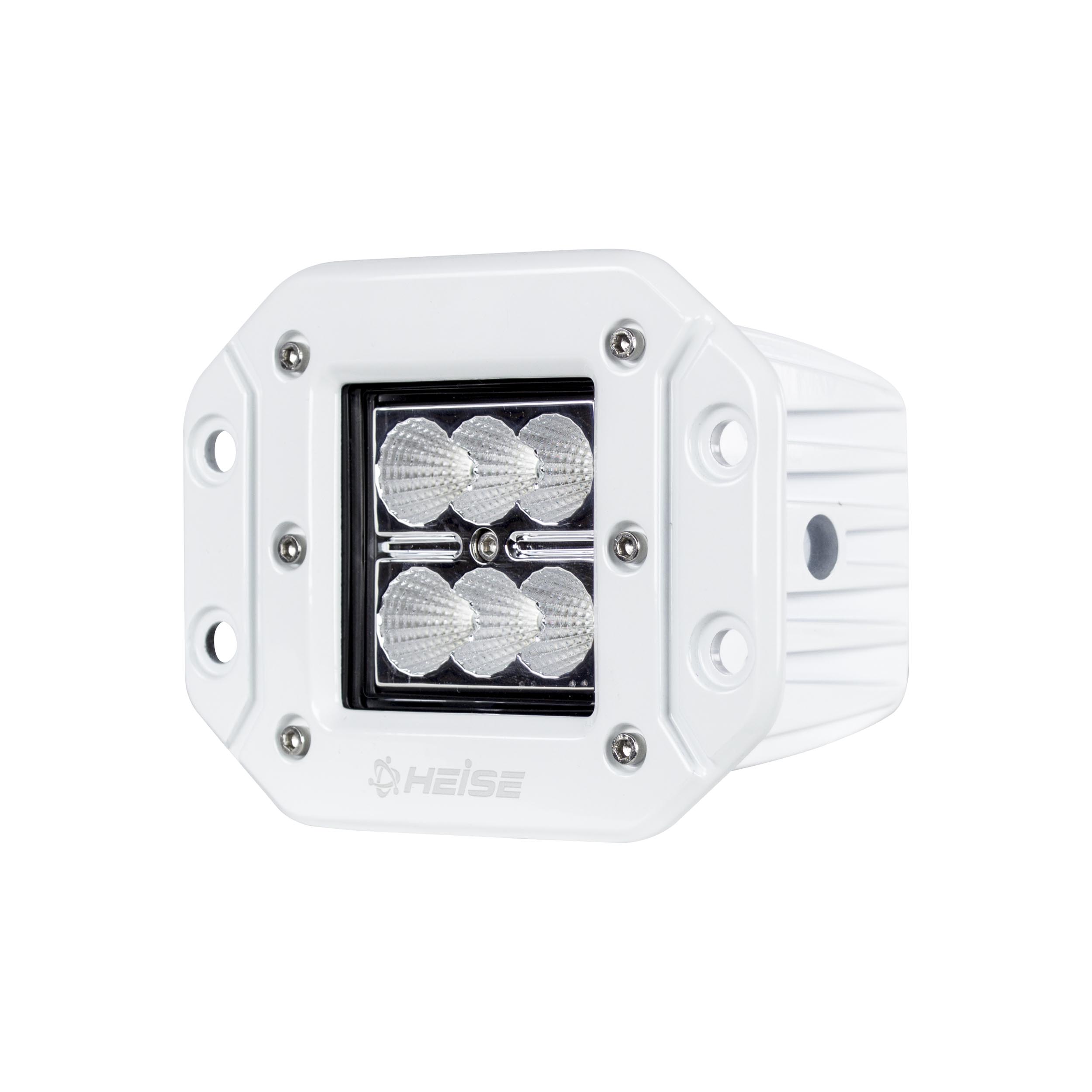 Marine Flush Mount Cube Light - 3 Inch, 6 LED