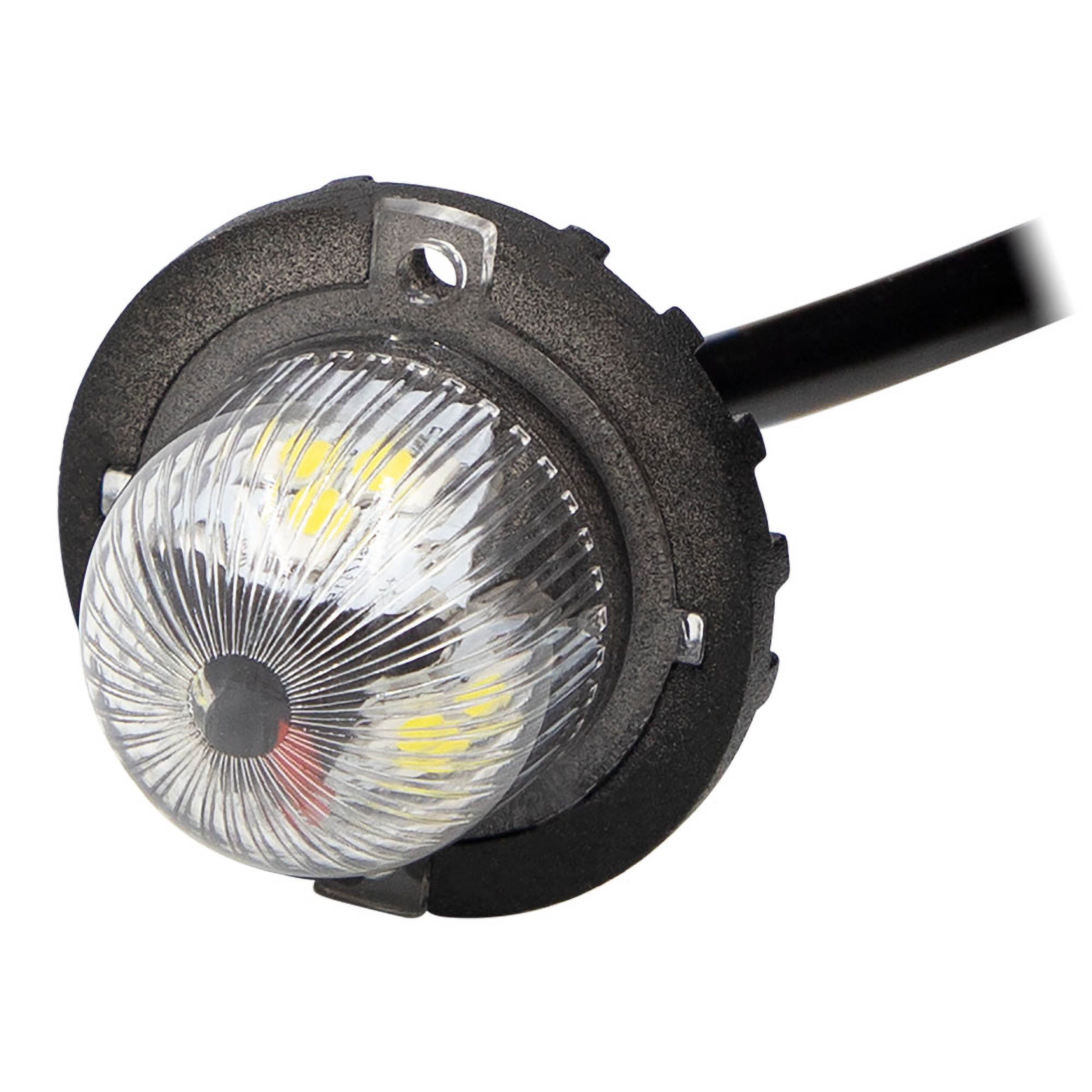 Hidden Strobe Red Marker Lights - 1 Inch, 9 LED