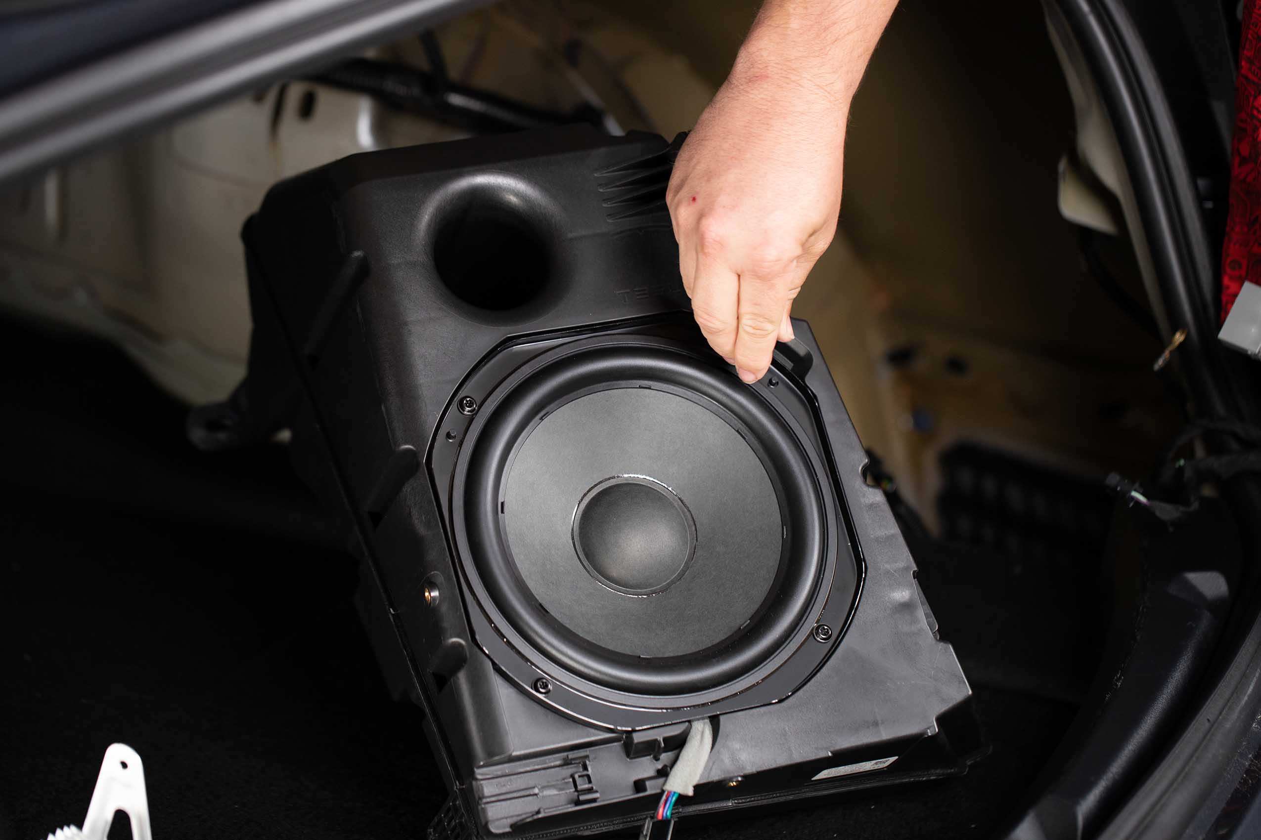 Subwoofer Enclosure Adapter Plate Tesla Model 3 - Model Y